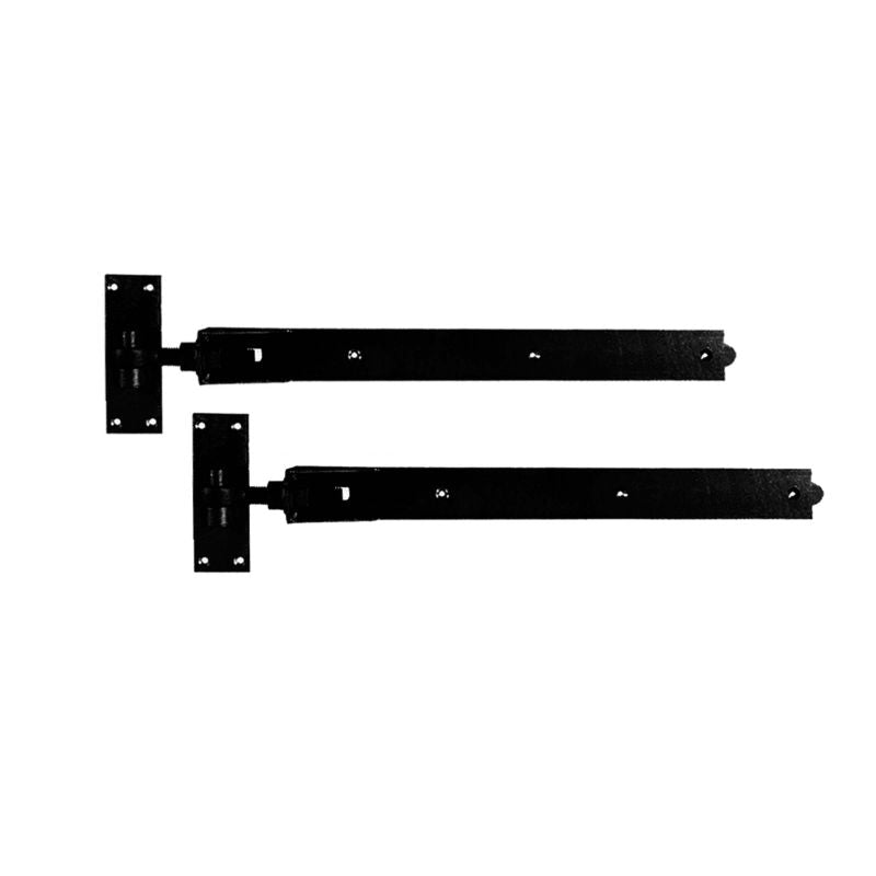 Hook and Band Hinge - Straight 12" - 300mm Black