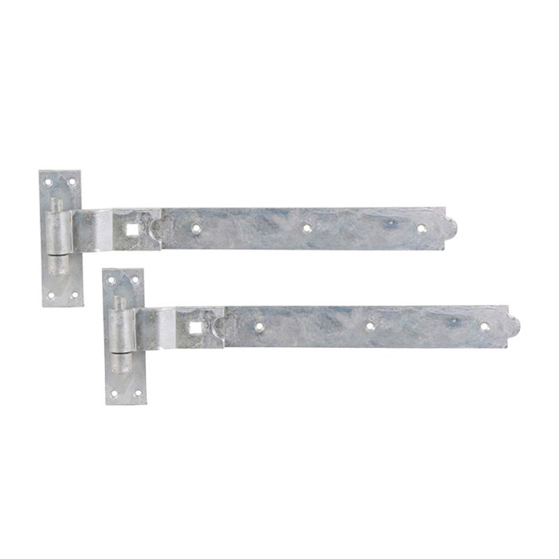 Hook and Band Hinge - Cranked 12" - 300mm Galvanised