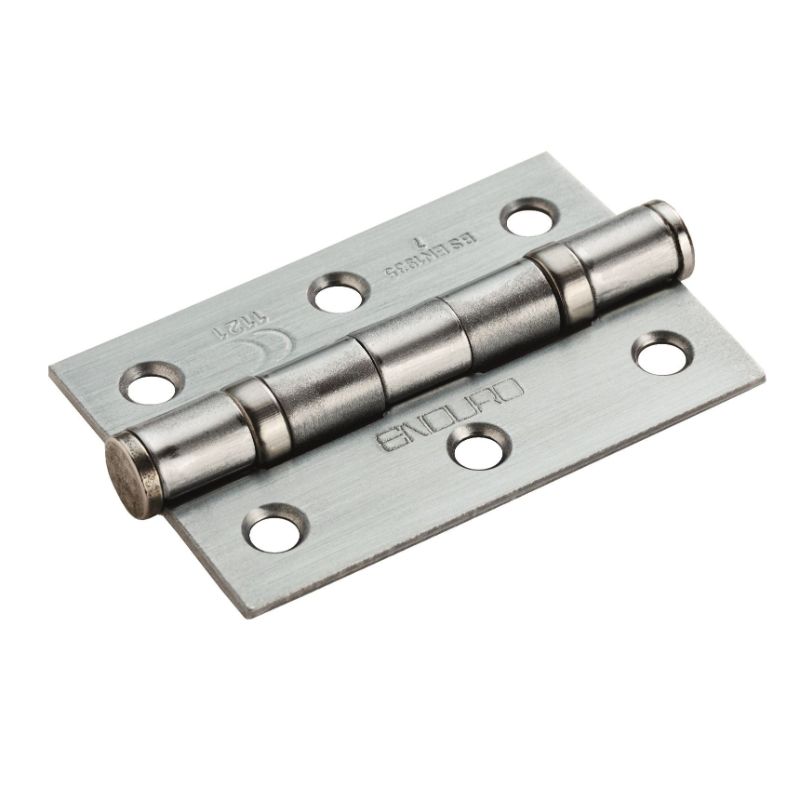 Carlisle Brass 76 x 51 x 2 mm BALL BEARING HINGE c/w MATCHING WOOD SCREWS ( SATIN CHROME)