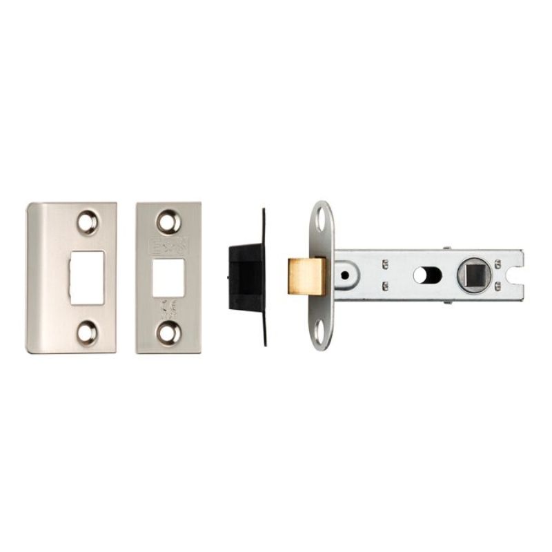 Carlisle Brass 76Mm Ce B/T Tubular Mortice Latch Square Satin Nickel