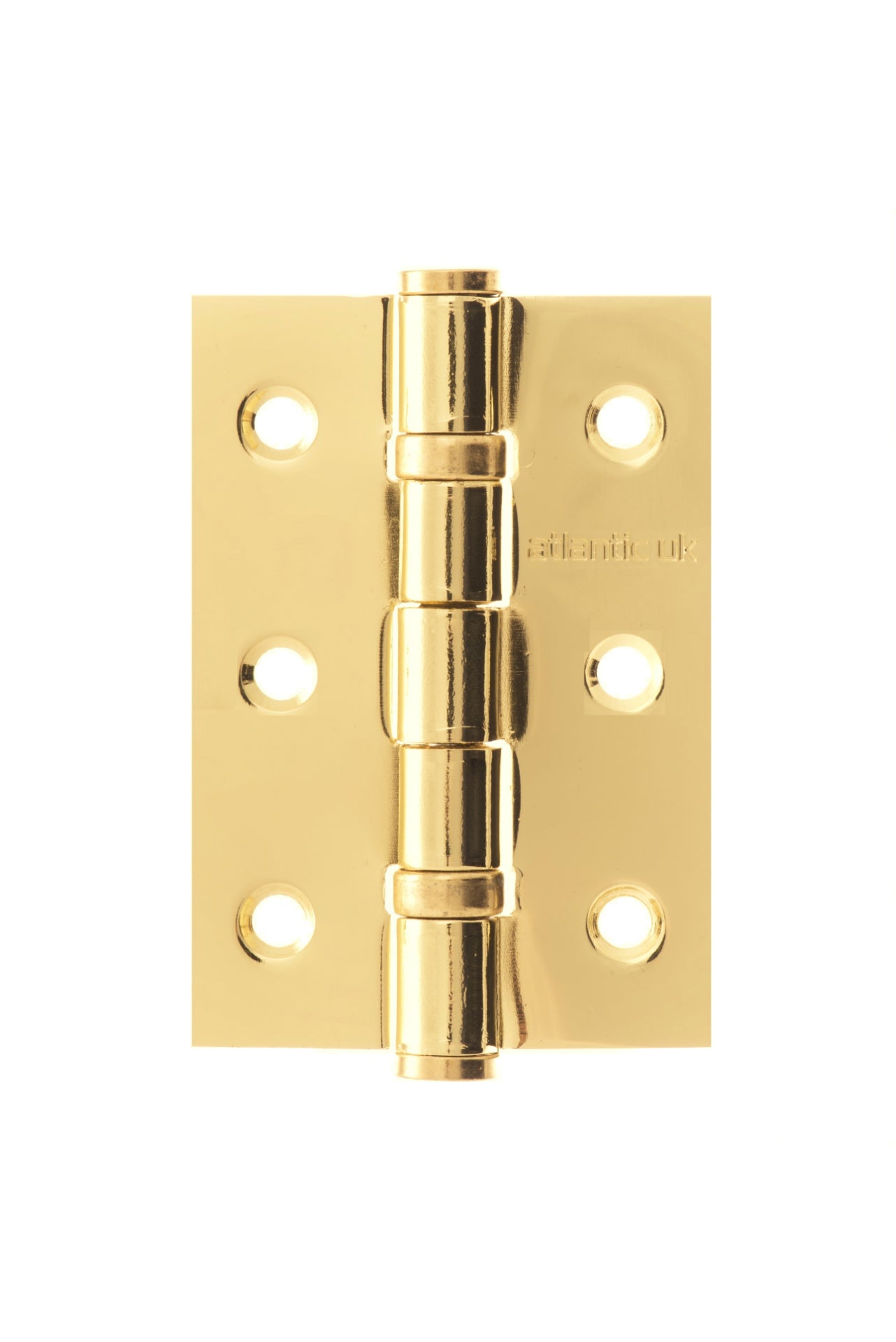 Atlantic Ball Bearing Hinges 3" x 2" x 2mm - Polished Brass