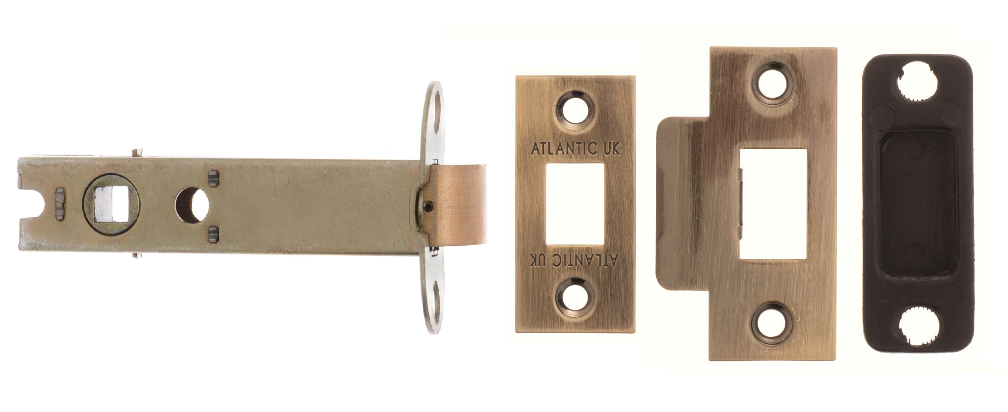 Atlantic Bolt Through Tubular Latch 2.5" - Antique Brass