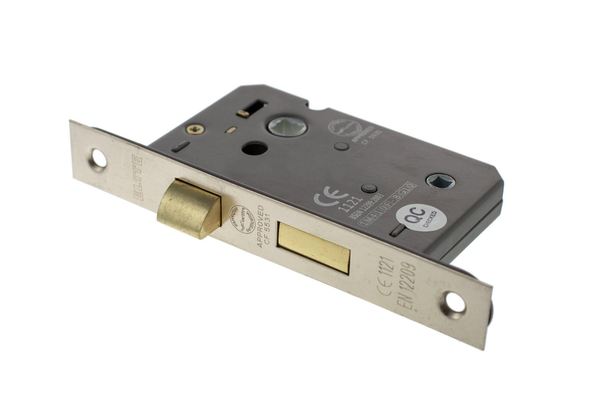 Atlantic Bathroom Lock [CE] 3" - Polished Nickel