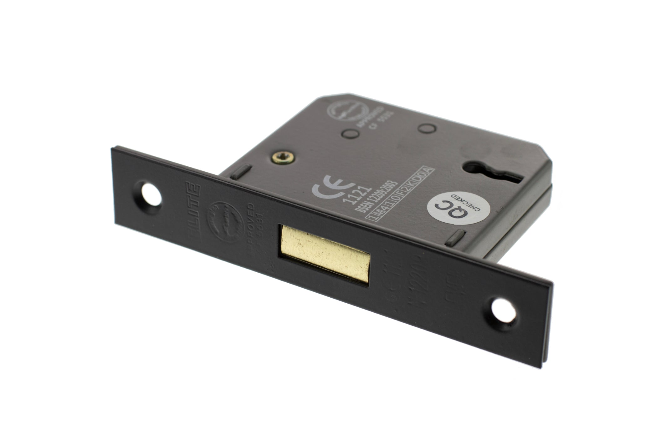 Atlantic 3 Lever Key Deadlock [CE] 2.5" - Matt Black