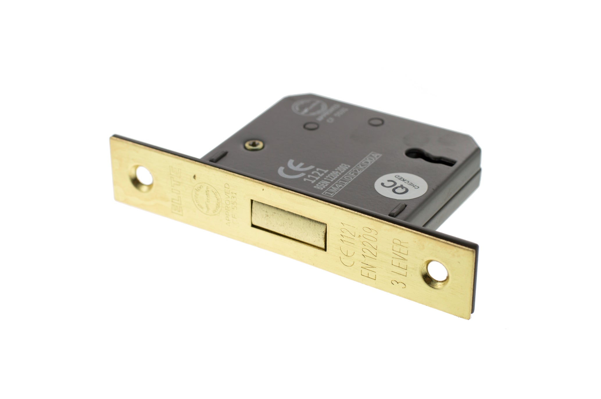 Atlantic 3 Lever Key Deadlock [CE] 2.5" - Satin Brass