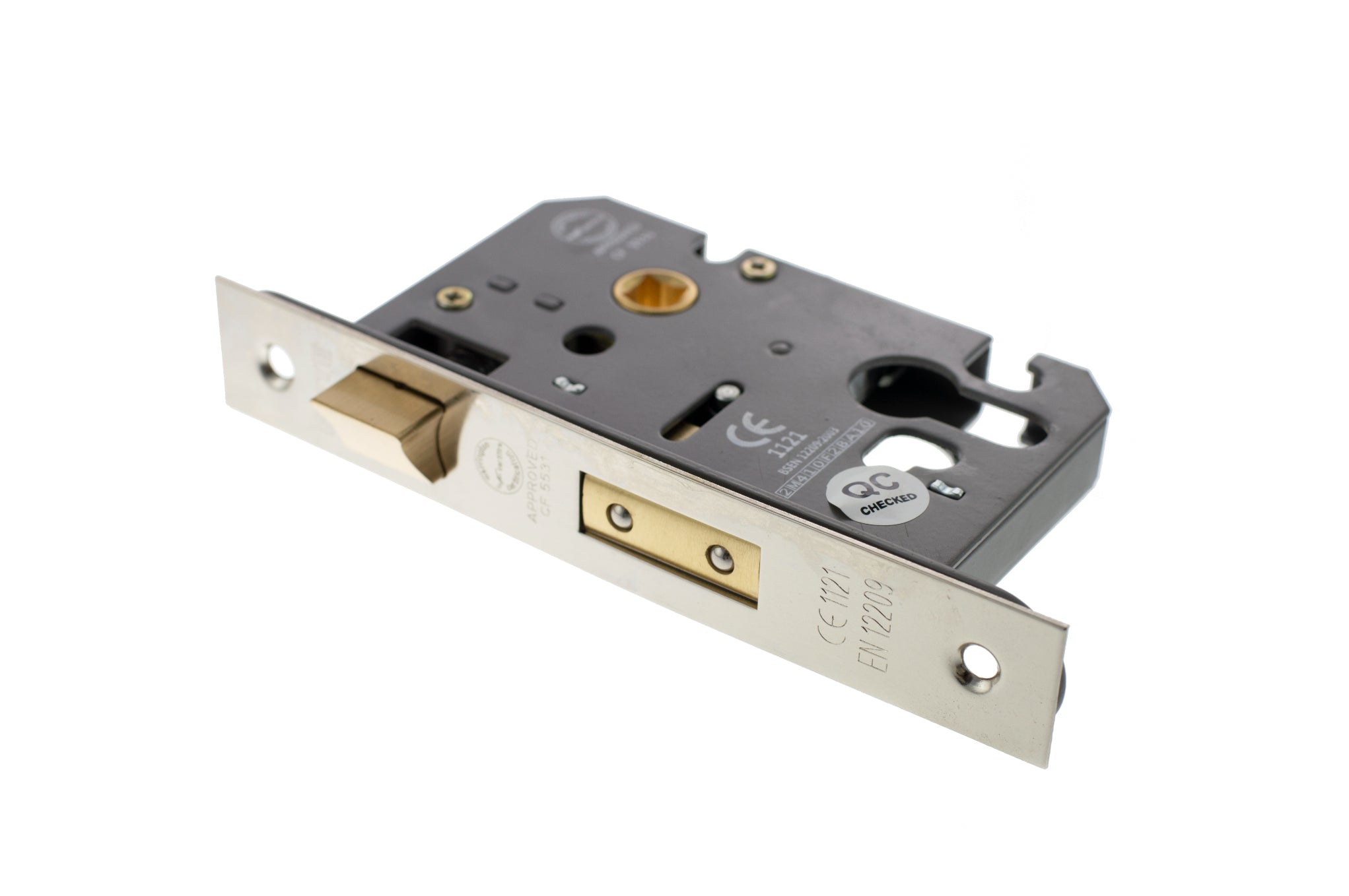 Atlantic Euro Sashlock [CE] 2.5" - Polished Nickel