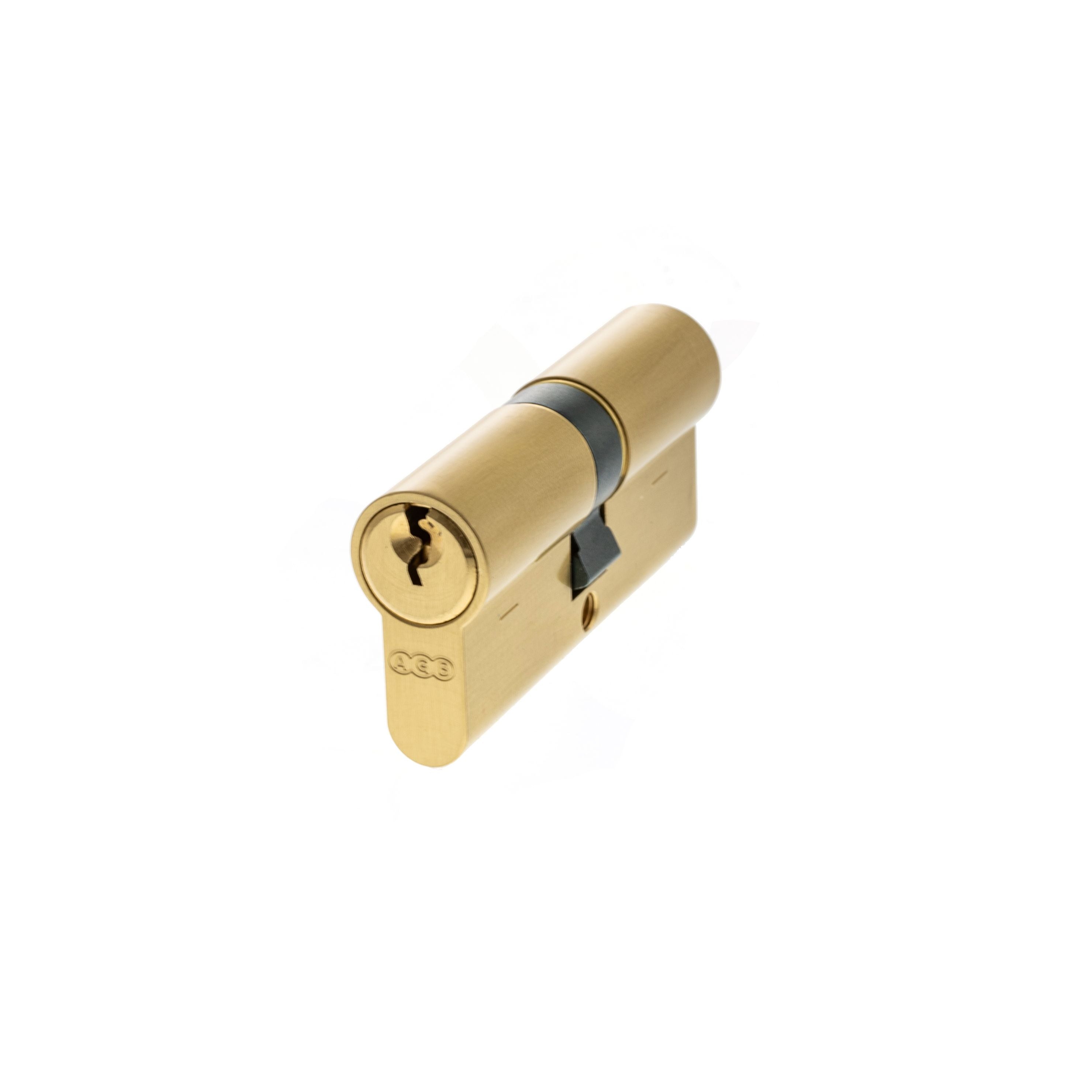 AGB Euro Profile 5 Pin Double Cylinder Keyed Alike 35-35mm (70mm) - Satin Brass