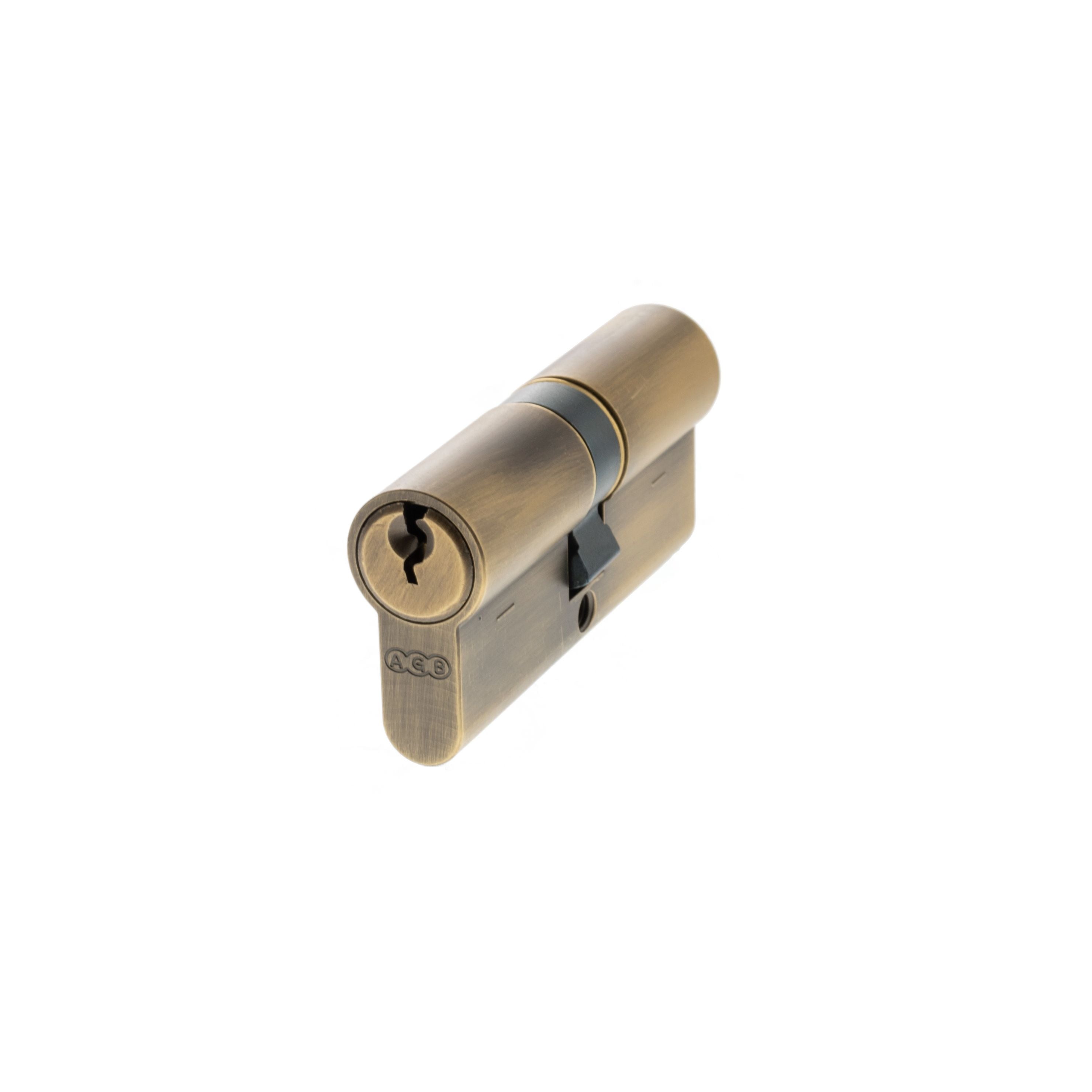 AGB Euro Profile 5 Pin Double Cylinder Keyed Alike 35-35mm (70mm) - Matt Antique Brass