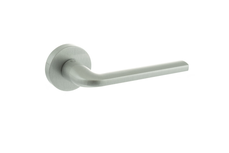 CleanTouch Anti-Bac Forme Milly Designer Lever on Minimal Round Rose - Satin Chrome
