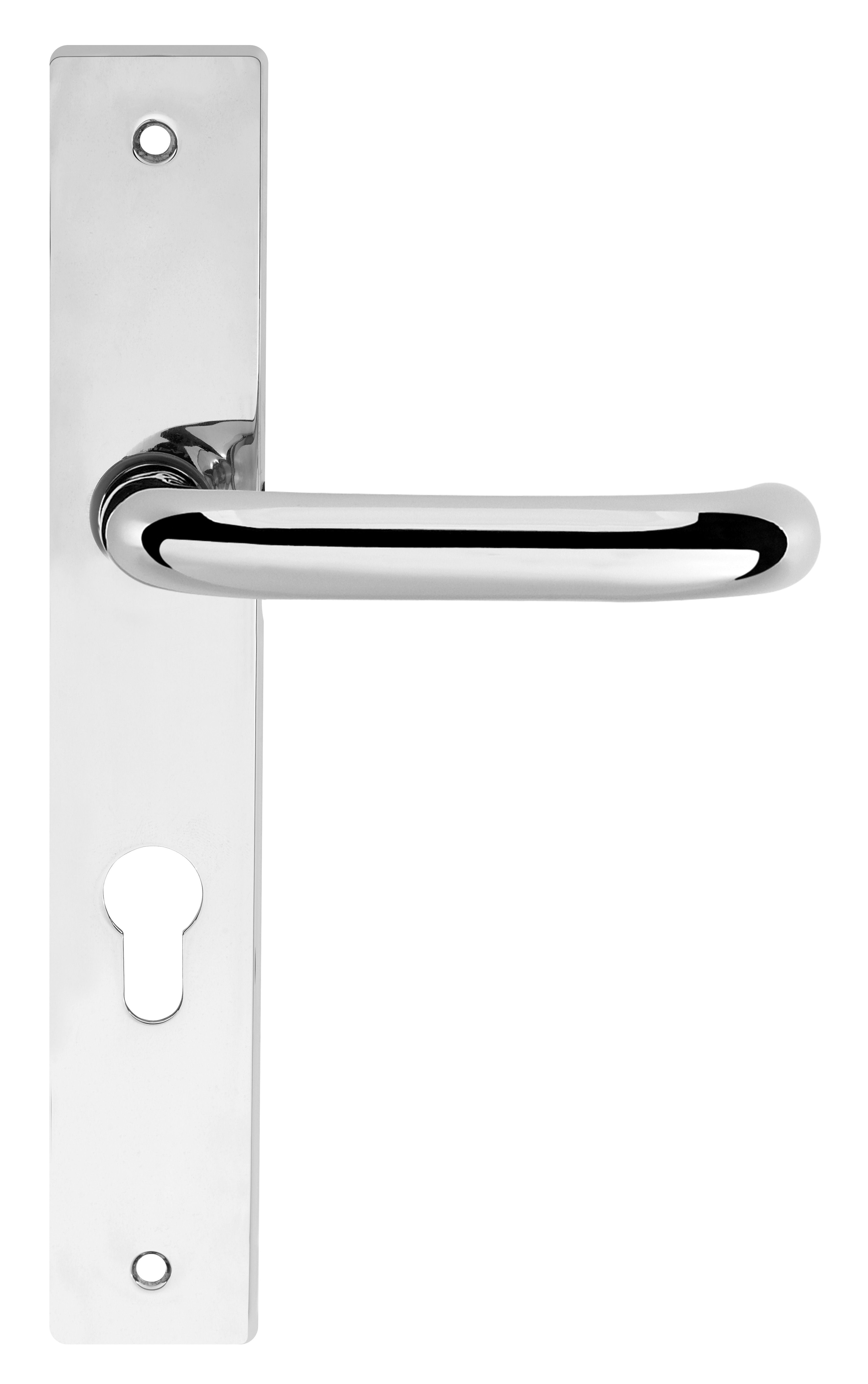 CleanTouch Anti-Bac RTD Safety Lever on Square Euro Backplate - Polished Chrome