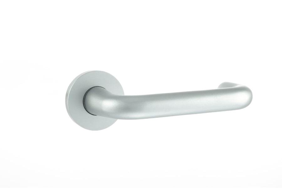 CleanTouch Anti-Bac RTD Safety Lever on Round Rose - Satin Stainless Steel