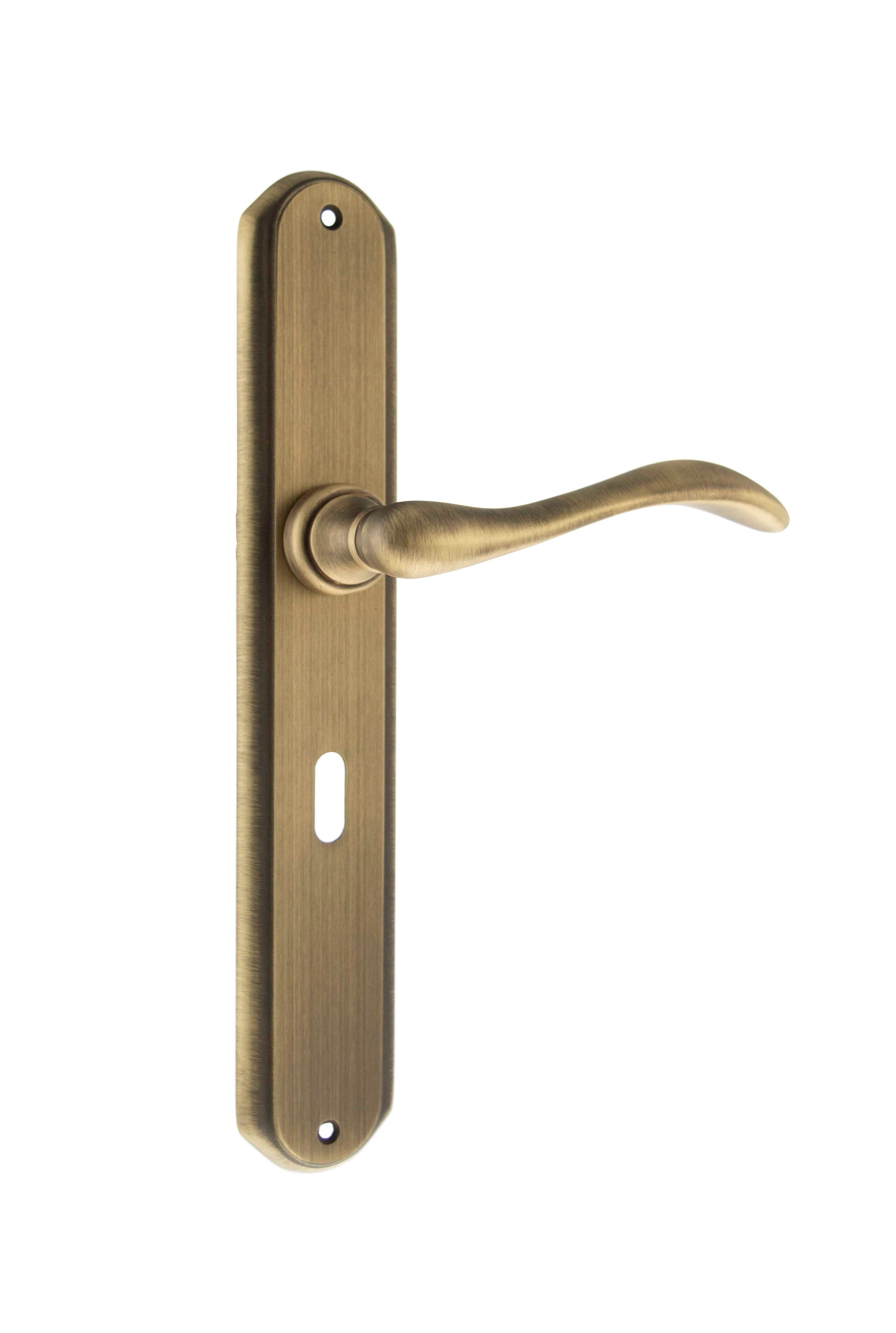 Forme Valence Solid Brass Key Lever on Backplate - Yester Bronze