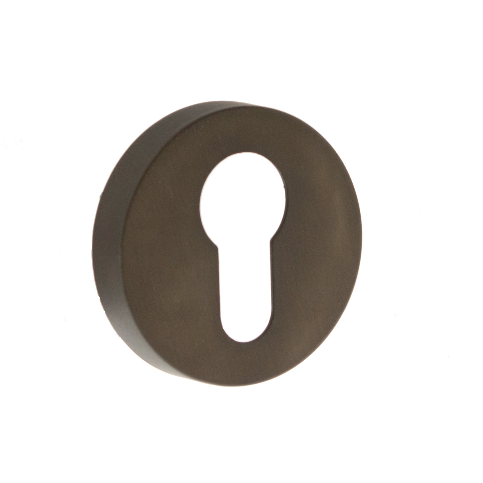 Forme Euro Escutcheon on Minimal Round Rose - Urban Dark Bronze