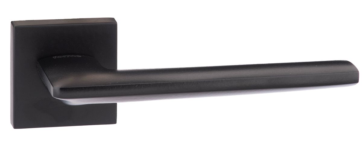 Forme Boston Designer Lever on Minimal Square Rose - Matt Black