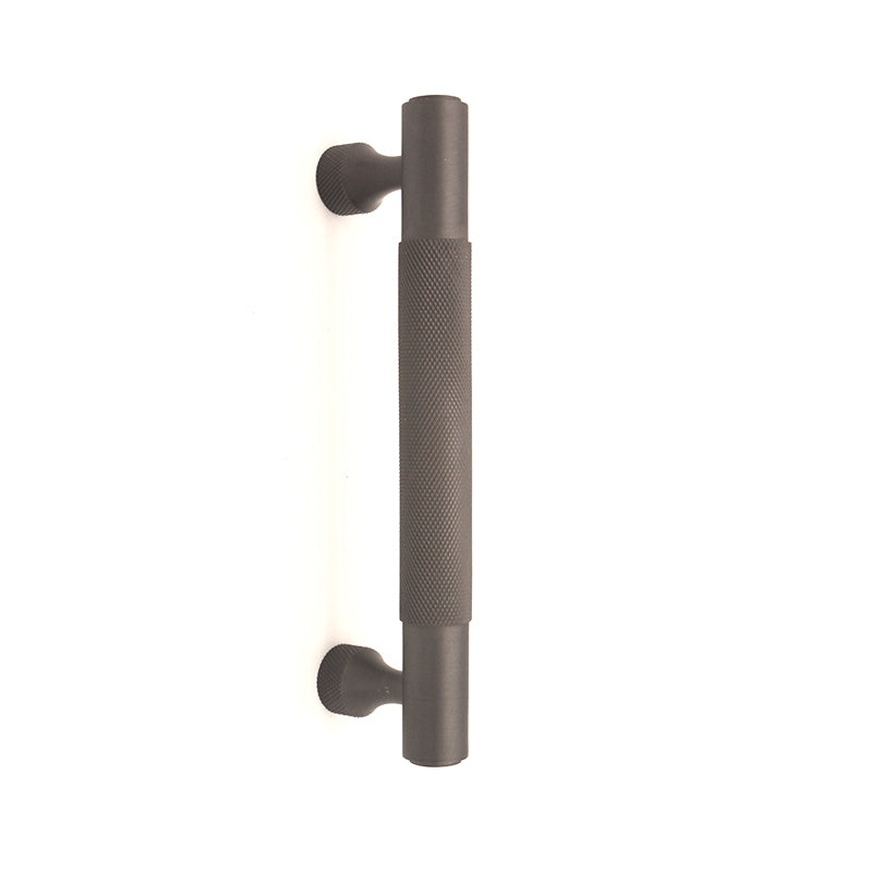 Knurled Bar Handles Medium Gun metal grey