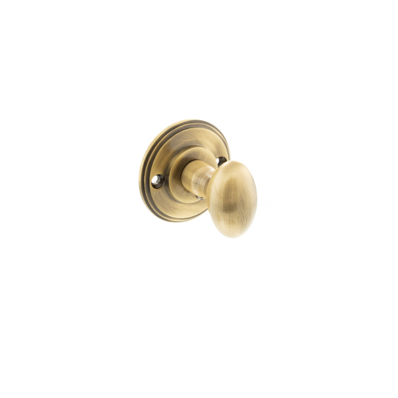 Atlantic Millhouse Brass Solid Brass Oval WC Turn and Release - Antique Brass