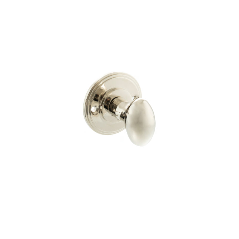 Atlantic Millhouse Brass Solid Brass Oval WC Turn and Release - Polished Nickel