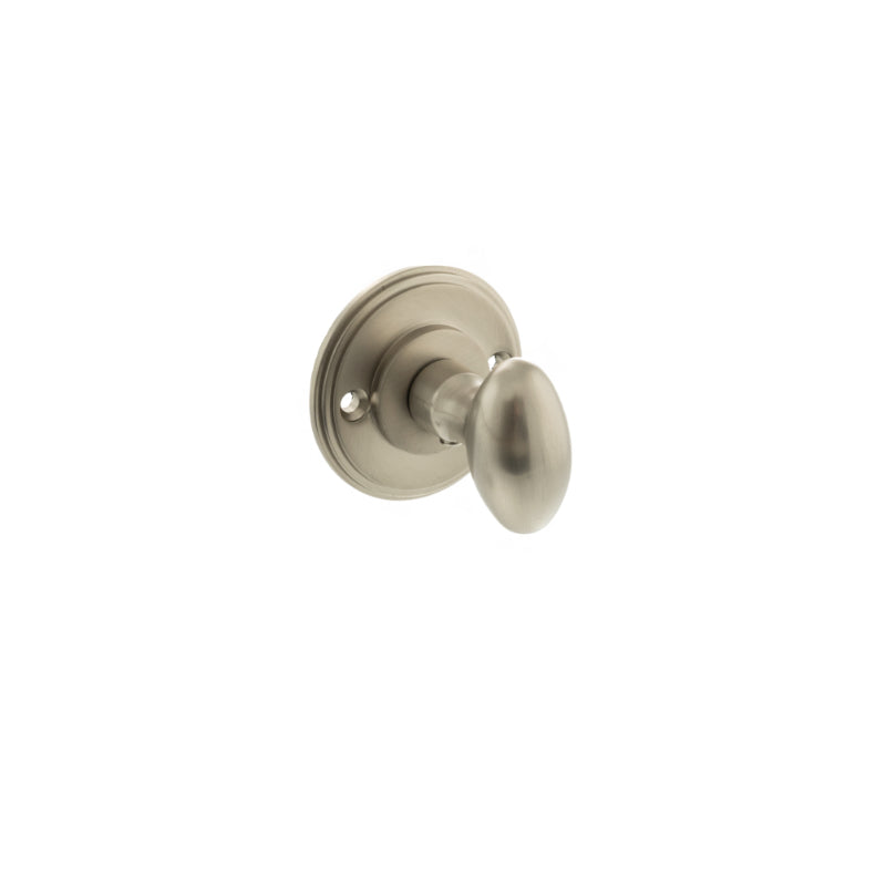 Atlantic Millhouse Brass Solid Brass Oval WC Turn and Release - Satin Nickel
