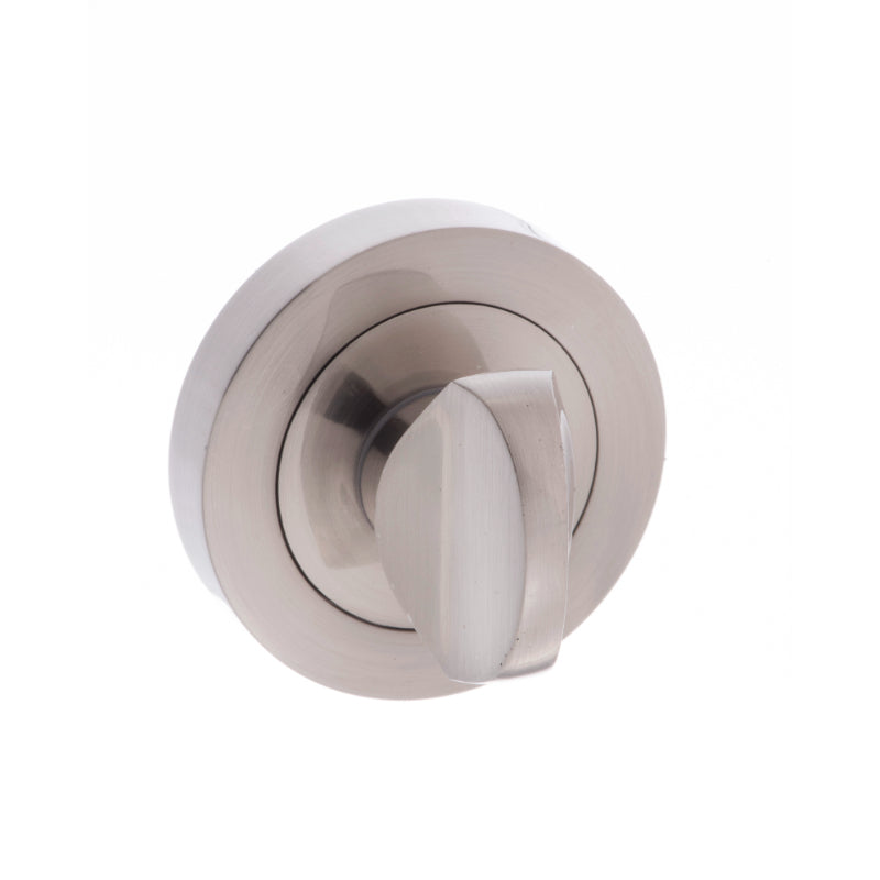Atlantic Millhouse Brass WC Turn and Release on Round Rose - Satin Nickel