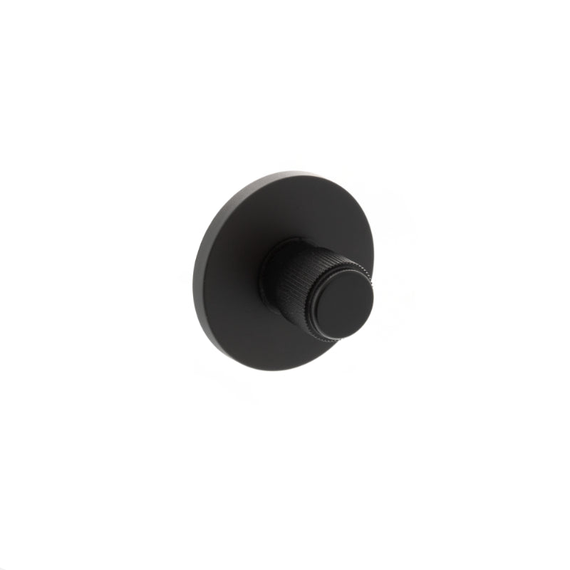 Atlantic Millhouse Brass Linear WC Turn and Release on 5mm Slimline Round Rose - Matt Black