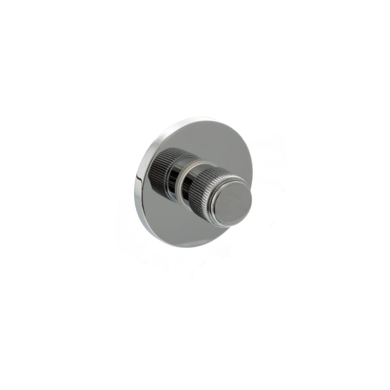 Atlantic Millhouse Brass Linear WC Turn and Release on 5mm Slimline Round Rose - Polished Chrome