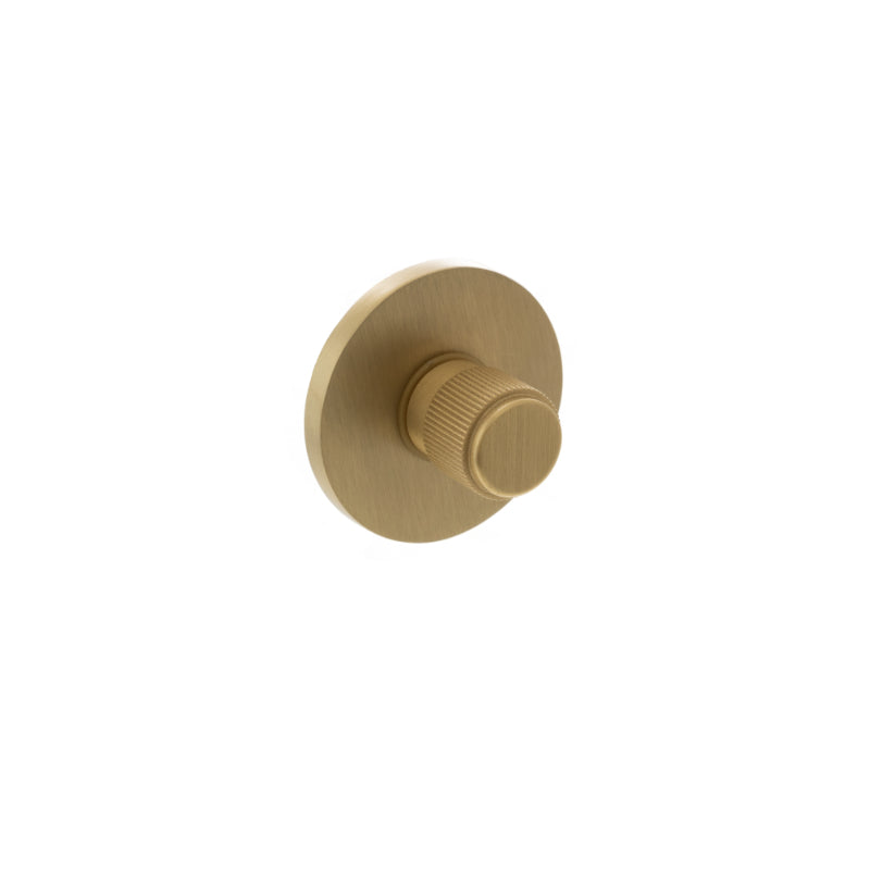 Atlantic Millhouse Brass Linear WC Turn and Release on 5mm Slimline Round Rose - Satin Brass