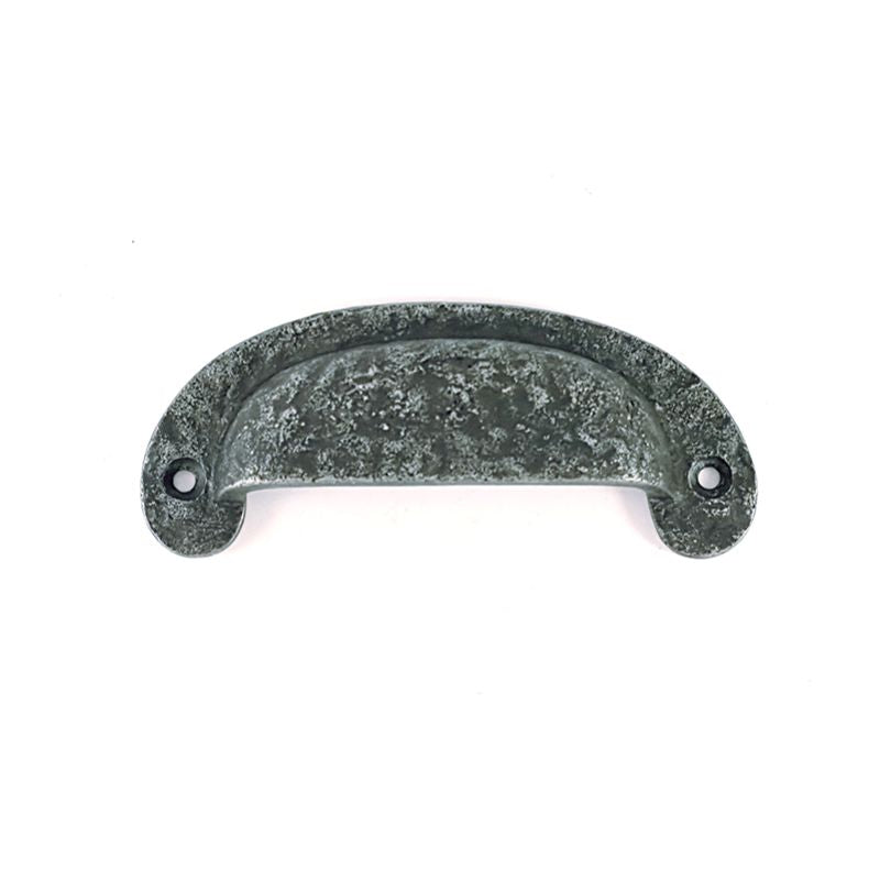 Cup Drawer Pull Pewter