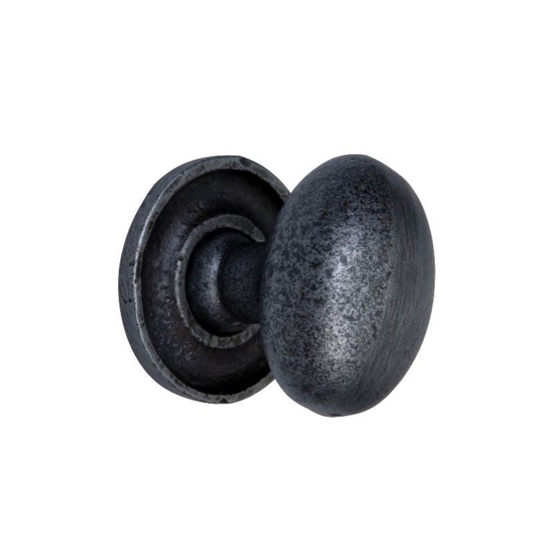 Oval with Base Cupboard Knob Pewter
