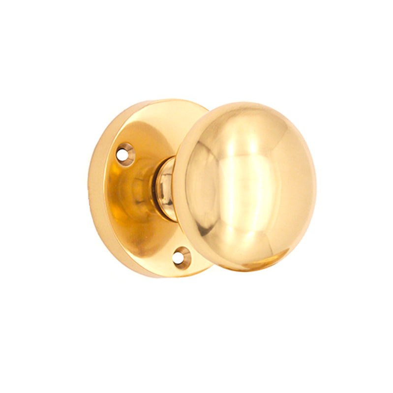 Victorian Door Knob Polished Brass