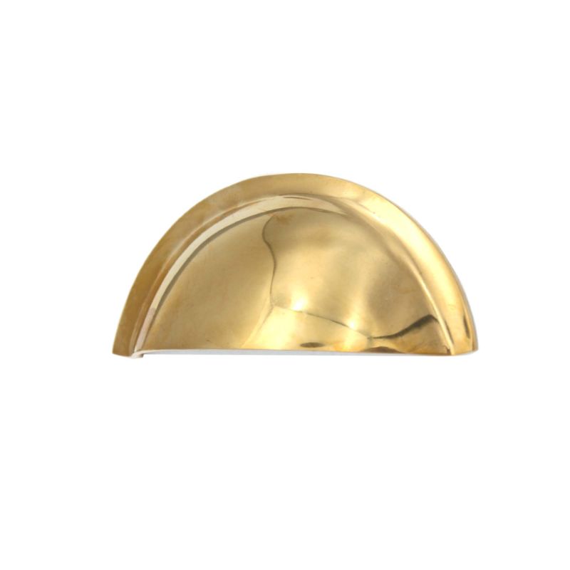 Slim Cup Handle Small Polished Brass Unlacquered
