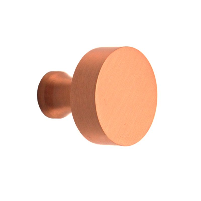 Round Cupboard Knob Copper