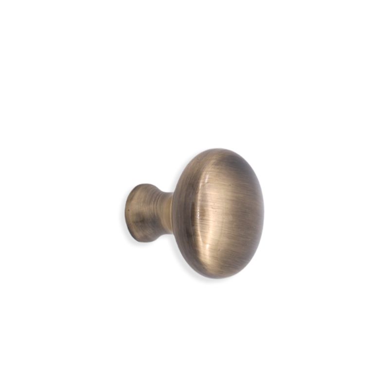 Mushroom 32mm Cupboard Knob Antique