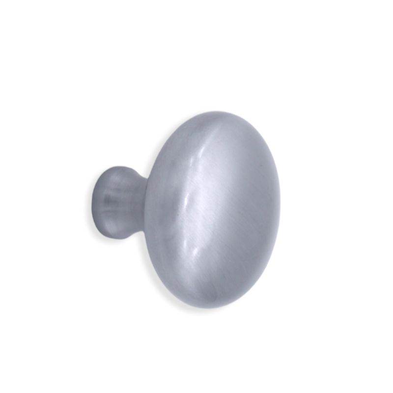 Mushroom 38mm Cupboard Knob Satin Chrome