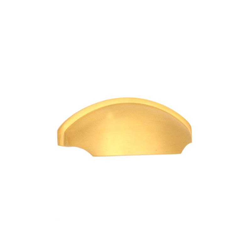 Tulip Cup Drawer Pull Satin Brass