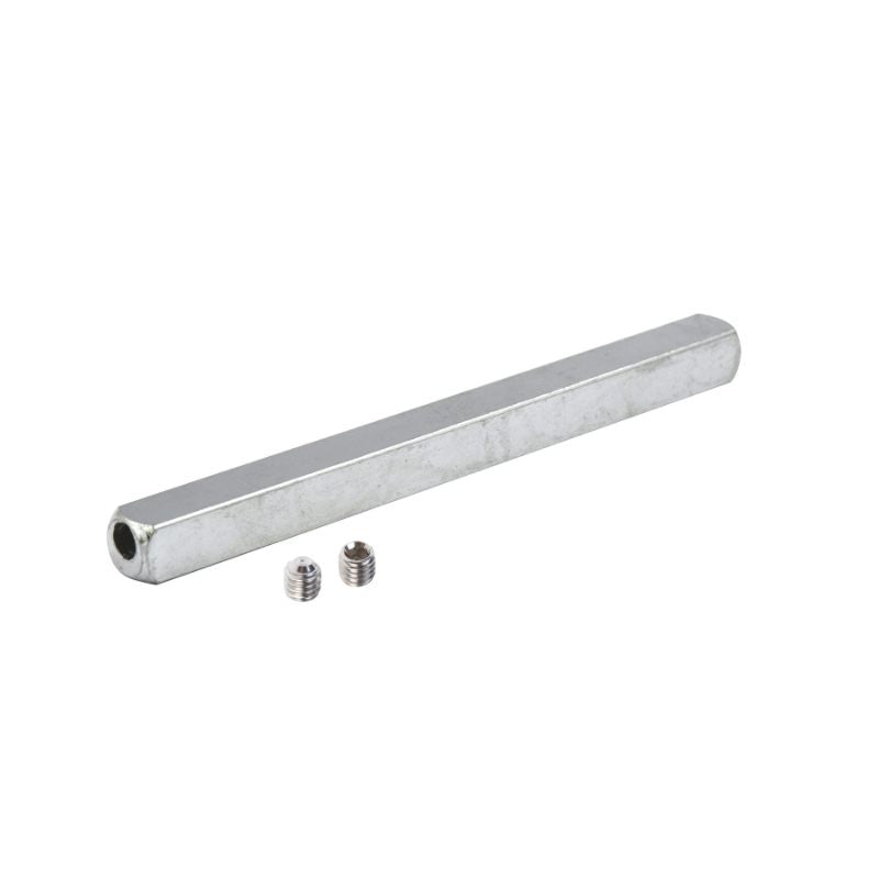 Spare Heso Spindle Pack - 2 x heso grubs, 1 x heso spindle 100mm long and allan key-Silver