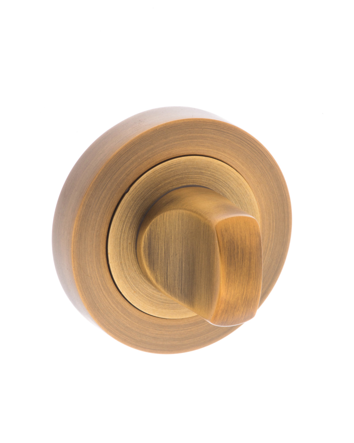 Senza Pari WC Turn and Release on Round Rose - Weathered Antique Bronze