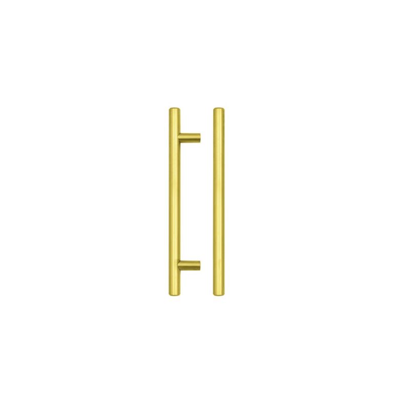 T Bar Cabinet handle 128mm CTC, 188mm Total length Brushed Gold Finish-Brushed Gold Finish