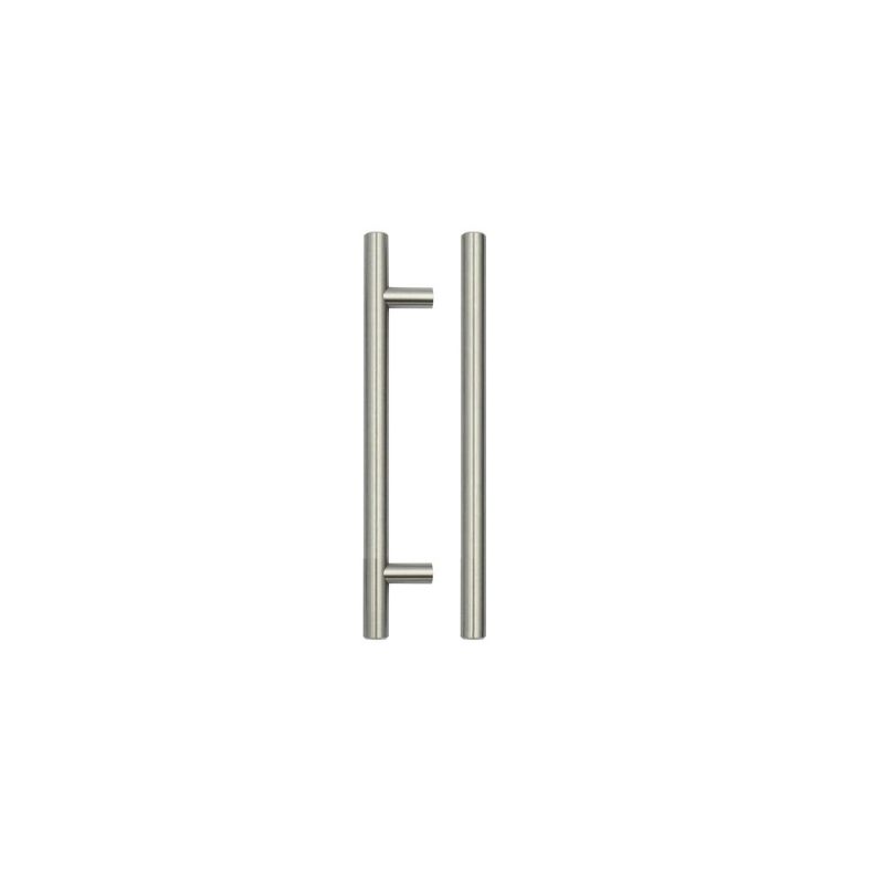 T Bar Cabinet handle 128mm CTC, 188mm Total length Brushed Nickel Finish-Brushed Nickel Finish