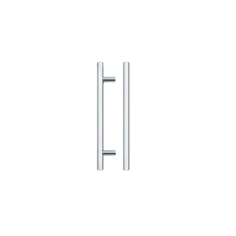 T Bar Cabinet handle 128mm CTC, 188mm Total length Polished Chrome Finish-Polished Chrome Finish