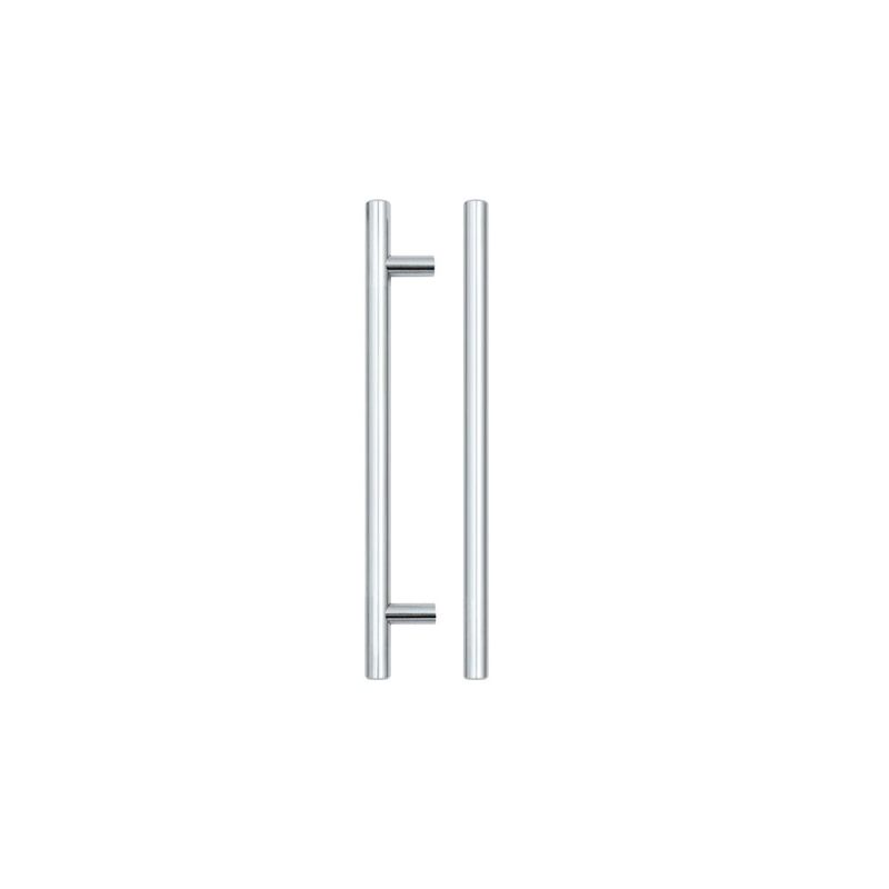 T Bar Cabinet handle 160mm CTC, 220mm Total length Polished Chrome Finish-Polished Chrome Finish