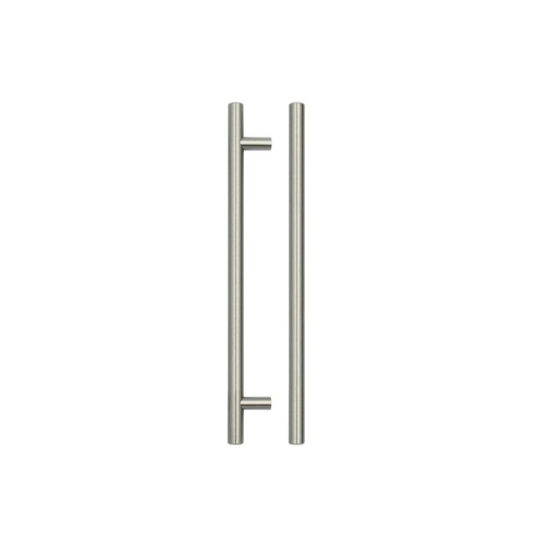 T Bar Cabinet handle 192mm CTC, 252mm Total length Brushed Nickel Finish-Brushed Nickel Finish