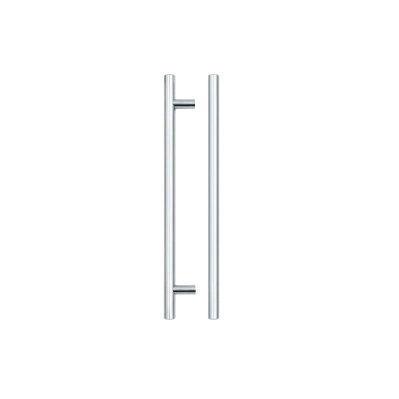 T Bar Cabinet handle 192mm CTC, 252mm Total length Polished Chrome Finish-Polished Chrome Finish