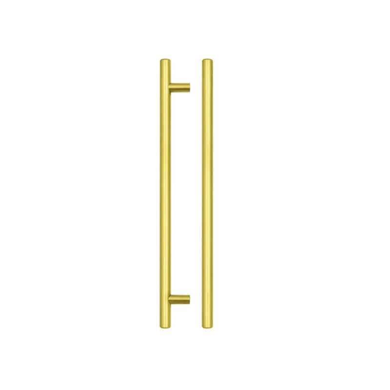 T Bar Cabinet handle 224mm CTC, 284mm Total length Brushed Gold Finish-Brushed Gold Finish