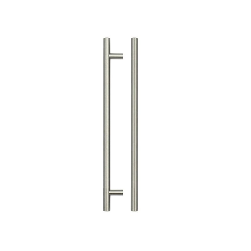 T Bar Cabinet handle 224mm CTC, 284mm Total length Brushed Nickel Finish-Brushed Nickel Finish