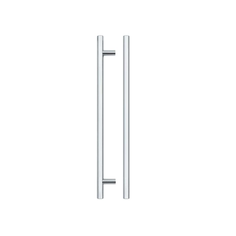 T Bar Cabinet handle 224mm CTC, 284mm Total length Polished Chrome Finish-Polished Chrome Finish