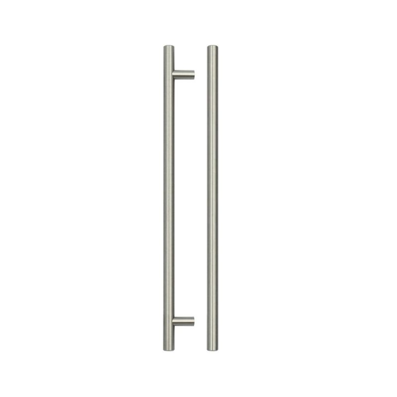 T Bar Cabinet handle 256mm CTC, 316mm Total length Brushed Nickel Finish-Brushed Nickel Finish