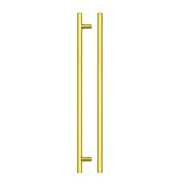T Bar Cabinet handle 288mm CTC, 348mm Total length Brushed Gold Finish-Brushed Gold Finish