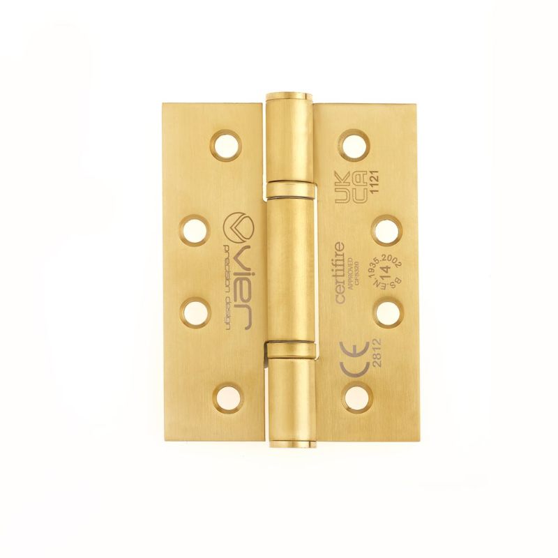 Grade 14 Low Maintenance Hinge Square - 102 x 76 x 3mm - PVD Satin Brass-PVD Satin Brass