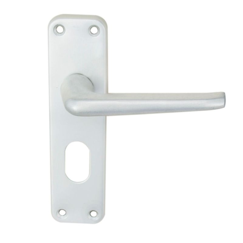 Carlisle Brass Aluminium Lever On Backplate - Lock Oval Profile 48.5Mm C/C