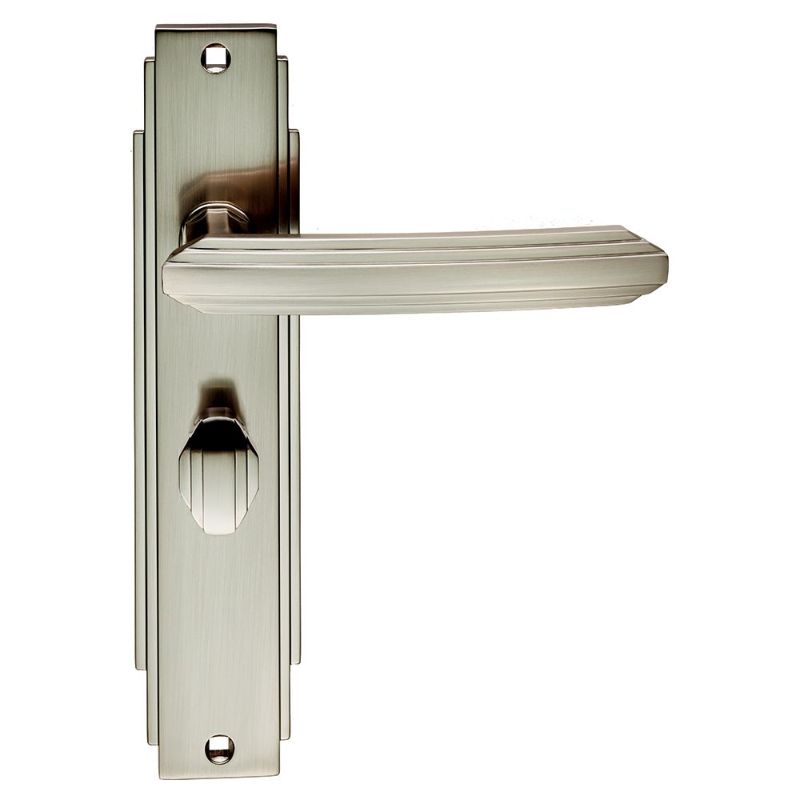 Carlisle Brass Art Deco Lever on WC Backplate